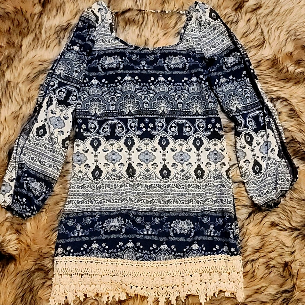Blue Lace Dress